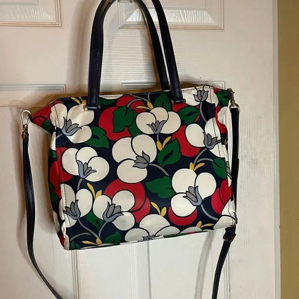 Kate Spade Dawn Breeze multi color Nylon Medium Satchel/Shoulder bag .